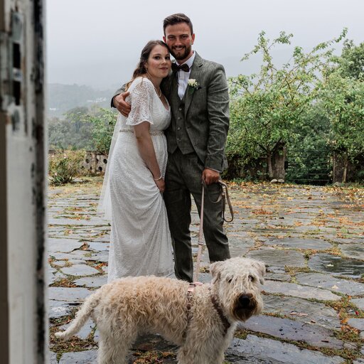 Davina und Marvin bei ihrer Hochzeit in Camisky Lodge Fort William