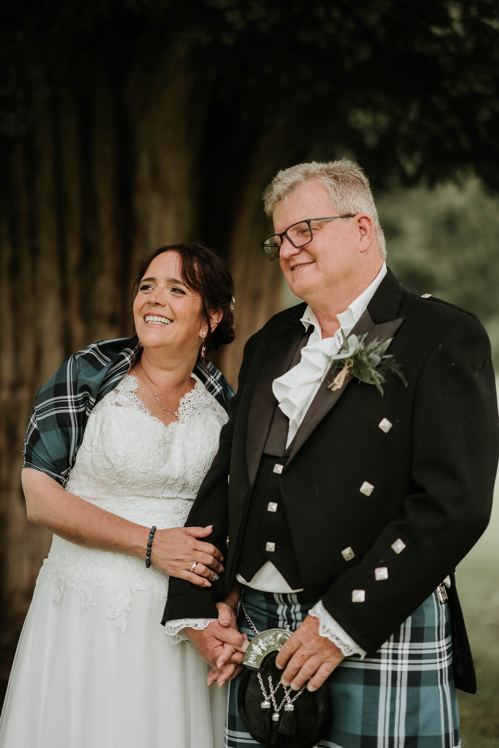 Heinz und Christina im Dalhousie Castle